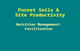 Forest Soils & Site Productivity Nutrition Management: Fertilization 1.