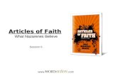 Articles of Faith What Nazarenes Believe  Session 6.