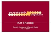 ICR Sharing Patricia Homyak and Pamela Webb 02.17.2009.
