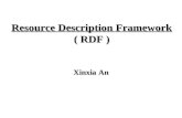 Resource Description Framework ( RDF ) Xinxia An.