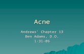Acne Andrews’ Chapter 13 Ben Adams, D.O. 1-31-06.
