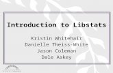 Introduction to Libstats Kristin Whitehair Danielle Theiss-White Jason Coleman Dale Askey.