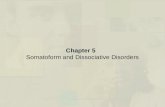 Chapter 5 Somatoform and Dissociative Disorders. Somatoform Disorders Soma – Meaning Body –Preoccupation with health and/or body appearance and functioning.