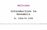 Introduction to Genomics BL 3300/FW 3300 Welcome Syllabus available at 20Fall%202008.html.