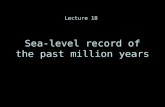 Sea-level record of the past million years Lecture 18.