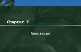 1 Chapter 7 Recursion. 2 What Is Recursion? l Recursive call A method call in which the method being called is the same as the one making the call l Direct.