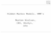 Hidden Markov Models, HMM’s Morten Nielsen, CBS, BioSys, DTU.