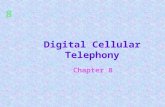 8 1 Digital Cellular Telephony Chapter 8. 8 2 Learning Objectives  Describe the applications that can be used on a digital cellular telephone  Explain.