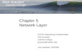 Chapter 5 Network Layer CIS 81 Networking Fundamentals Rick Graziani Cabrillo College graziani@cabrillo.edu Last Updated: 3/9/2008.