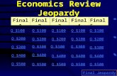 Economics Review Jeopardy Final 1Final 2Final 3Final 4Final 5 Q $100 Q $200 Q $300 Q $400 Q $500 Q $100 Q $200 Q $300 Q $400 Q $500 Final Jeopardy.