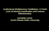 Audiovisual Multisensory Facilitation: A Fresh Look at Neural Coactivation and Inverse Effectiveness. Lynnette Leone North Dakota State University.
