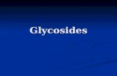 Glycosides. Introduction Definition: Definition: Glycosides are non-reducing organic compounds that on hydrolysis with acids, alkalis or enzymes yield: