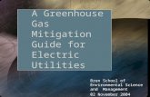 A Greenhouse Gas Mitigation Guide for Electric Utilities Bren School of Environmental Science and Management 02 November 2004.