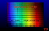2B Spectral Lines Celestial Fingerprinting. 2B Continuum Spectra A Continuum Spectrum: Light emitted across a continuous range of wavelengths. A blackbody.