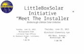 LittleBoxSolar Initiative “Meet The Installer” Boxborough-Littleton Solar Initiative Tuesday, June 23, 2015 Multipurpose Room Littleton Town Offices 41.