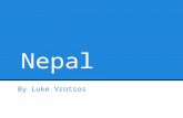 Nepal By Luke Vrotsos. Economy Nepal is one of the poorest nations in the world. The GDP per capita of Nepal is $1,300 Nepal is a major exporter of carpets.