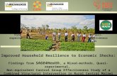 Improved Household Resilience to Economic Shocks: Findings from SAGE4Health, a Mixed-methods, Quasi-experimental, Non- equivalent Control Group Effectiveness.