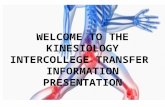 WELCOME TO THE KINESIOLOGY INTERCOLLEGE TRANSFER INFORMATION PRESENTATION.