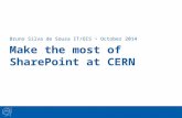 Bruno Silva de Sousa IT/OIS October 2014. Agenda SharePoint at CERN Some examples What’s new Migration Questions.