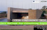 1 CESA CONFERENCE 2014 Project Outlook for Consulting Engineers Gaillard Rossouw 10 November 2014.