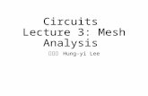 Circuits Lecture 3: Mesh Analysis 李宏毅 Hung-yi Lee.