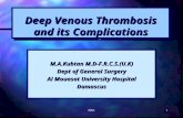 MAK1 Deep Venous Thrombosis and its Complications M.A.Kubtan M.D-F.R.C.S.(U.K) Dept of General Surgery Al Mouasat University Hospital Damascus.