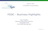 FGDC – Business Highlights Ken Shaffer Deputy Executive Director 703-648-5740 kmshaffer@usgs.gov April 21, 2015 Coordination Group Meeting 03/16/2015 –