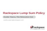 Evette.ybarra@rackspace.com Evette Ybarra, The Relocation Gal Rackspace Lump Sum Policy.