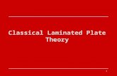 1 Classical Laminated Plate Theory. 2 CONSTITUENTS STRUCTURE COMPOSITE STRUCTURAL ELEMENT ELEMENTARY STRUCTURE Micro Mechanics ExEx EyEy G  Experimental.