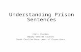 Understanding Prison Sentences Chris Florian Deputy General Counsel South Carolina Department of Corrections.