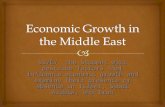 SS7E7 The Student will describe factors that influence economic growth and examine their presence or absence in Israel, Saudi Arabia, and Iran.