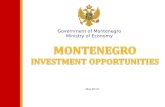 Government of Montenegro Ministry of Economy May 2015.