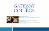 Recovering Lost Time: Reengaging Students through College and Community Presented by Miguel Contreras, Director, Gateway College and Career Academy, Riverside.