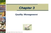 Copyright 2006 John Wiley & Sons, Inc. Quality Management Chapter 3.