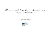 35 years of Cognitive Linguistics Session 3: Metaphor Martin Hilpert.
