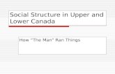 Social Structure in Upper and Lower Canada How “The Man” Ran Things.