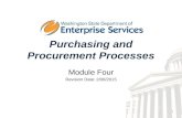 1 Purchasing and Procurement Processes Module Four Revision Date: 2/06/2015.