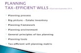 Planning process  Big picture – Estate Inventory  Planning framework  Planning environment  General principles of tax planning  Planning tools