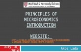 PRINCIPLES OF MICROECONOMICS INTRODUCTION WEBSITE: HTTP://SCHOLAR.HARVARD.EDU/ALADA/CLASSES/MICROECONOMI CS-HARVARD-KENNEDY-SCHOOL-MCMPA-STUDENTS HTTP://SCHOLAR.HARVARD.EDU/ALADA/CLASSES/MICROECONOMI.