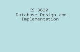 CS 3630 Database Design and Implementation. First Normal Form (1NF) No multi-value attributes Done when mapping E-R model to relational schema DBDL 2.
