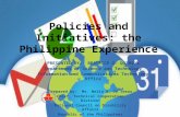 Policies and Initiatives: the Philippine Experience Prepared by: Ms. Nelia R. De Jesus Chief, Technical Cooperation Division National Council on Disability.