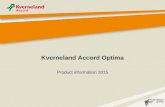 Kverneland Accord Optima Product information 2015.