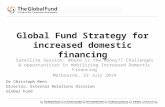Global Fund Strategy for increased domestic financing Satellite Session: Where is the Money?? Challenges & opportunities in mobilizing Increased Domestic.