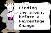 © T Madas Finding the amount before a Percentage Change.