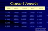 Chapter 8 Jeopardy MatterEnergyVolumeForceMotion Q $100 Q $200 Q $300 Q $400 Q $500 Q $100 Q $200 Q $300 Q $400 Q $500 Final Jeopardy.