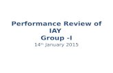 Performance Review of IAY Group -I 14 th January 2015.