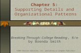 ©2007 Pearson Education, Inc. publishing as Longman Publishers Breaking Through: College Reading, 8/e by Brenda Smith Chapter 5: Supporting Details and.