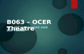 01 – ICT HARDWARE AND SOFTWARE B063 – OCER Theatre.