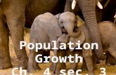 Factors That Determine Population Growth Growth rate: change in a population’s size over time. A population’s growth rate is determined by births, deaths,