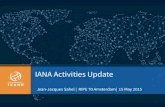 IANA Activities Update Jean-Jacques Sahel | RIPE 70 Amsterdam| 15 May 2015.